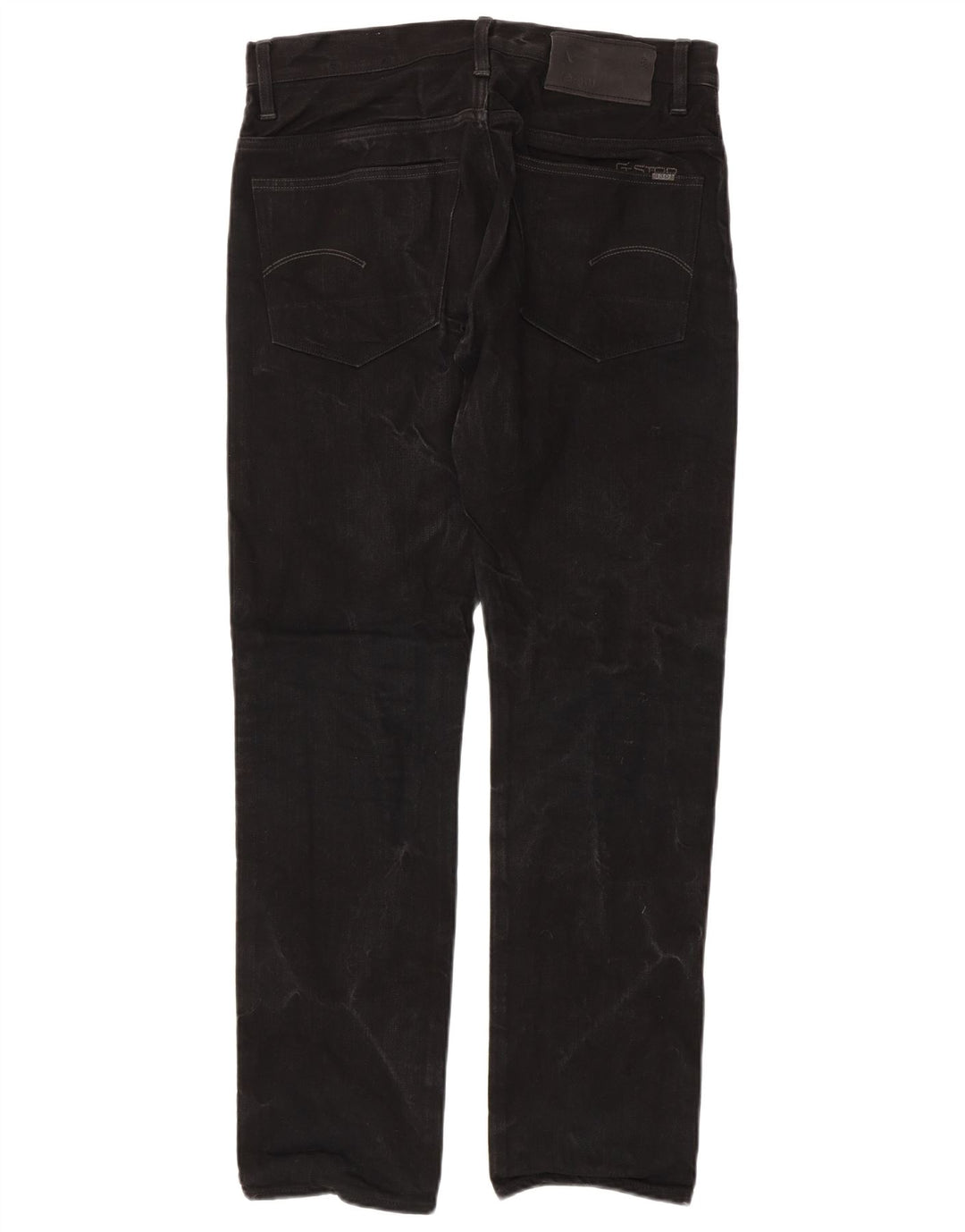 G-Star Straight Jeans til mænd W33 L32 Sort bomuld