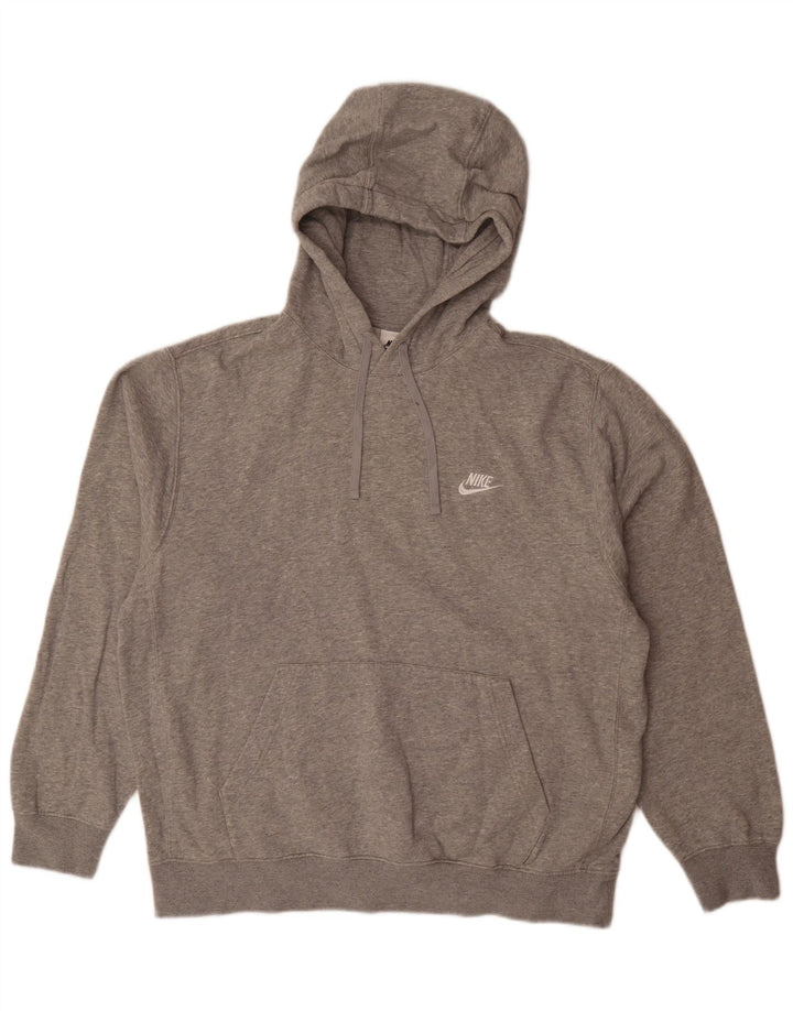 Nike Herre hættetrøje Jumper Large Grå Flecked Bomuld