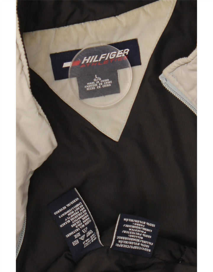 Tommy Hilfiger Herre Liner Polstret Jakke UK 40 Stor Grå Nylon