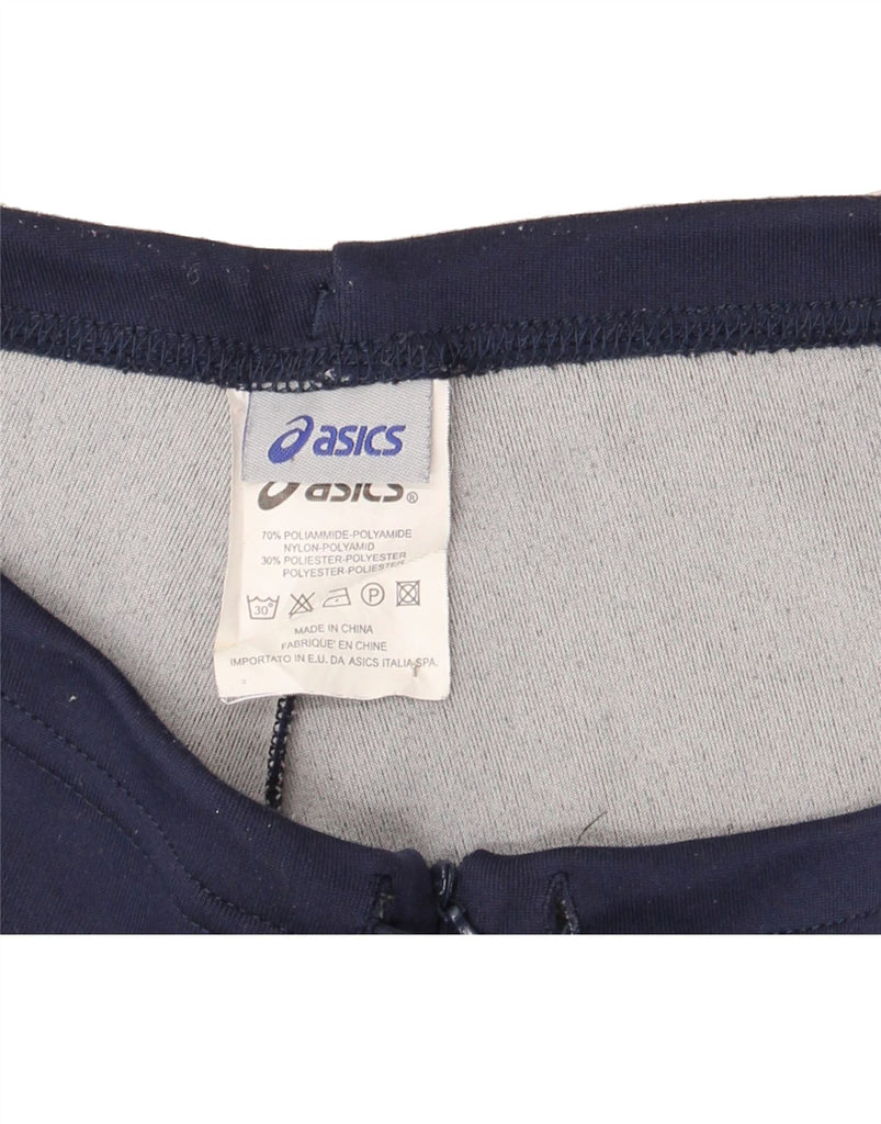 ASICS Womens Tracksuit Trousers UK 12 Medium  Navy Blue Polyamide Vintage Asics and Second-Hand Asics from Messina Hembry 