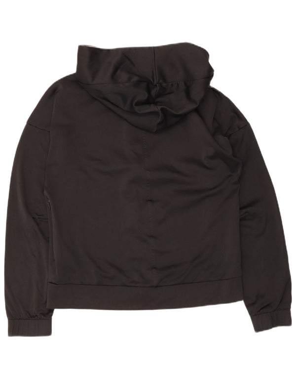 Adidas Dame Hættetrøje Topjakke UK 8/10 Small Black Polyester