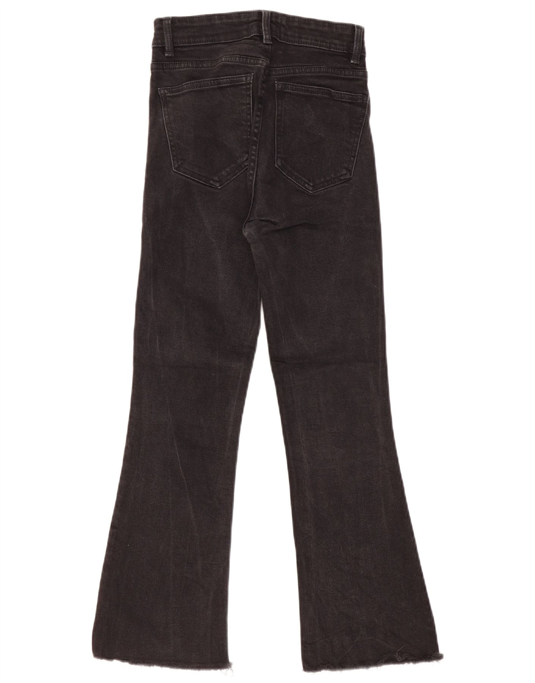 ZARA Dame Bootcut Jeans EU 34 2XS W24 L26 Sort