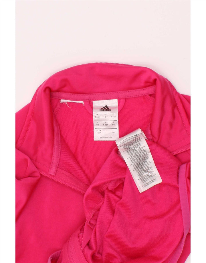 Adidas Pige Træningsdragt Topjakke 9-10 År Pink Polyester