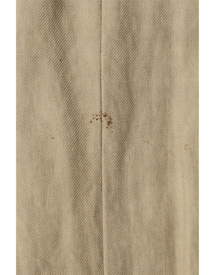 Zara Dame Dobbeltradet Frakke UK 6 XS Beige Linen