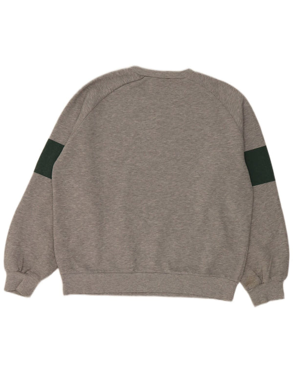 Zara Graphic Sweatshirt Jumper UK 14 Medium Grey Polyester