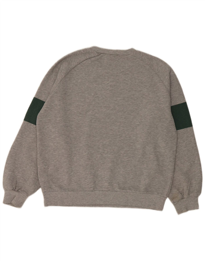 Zara Graphic Sweatshirt Jumper UK 14 Medium Grey Polyester