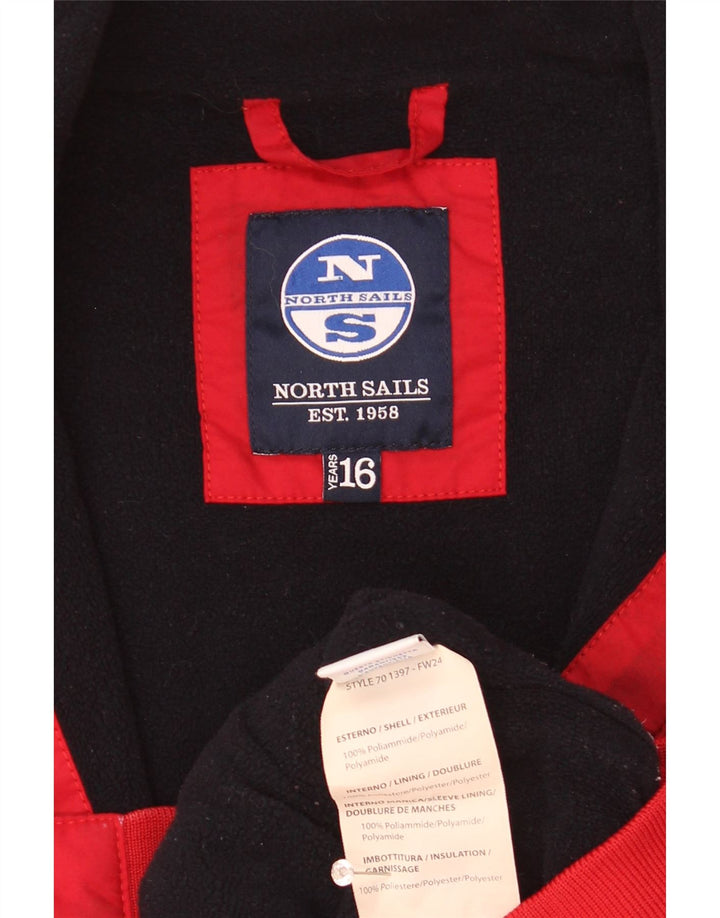 North Sails Boys Bomber Jacket 15-16 År Rød Polyester