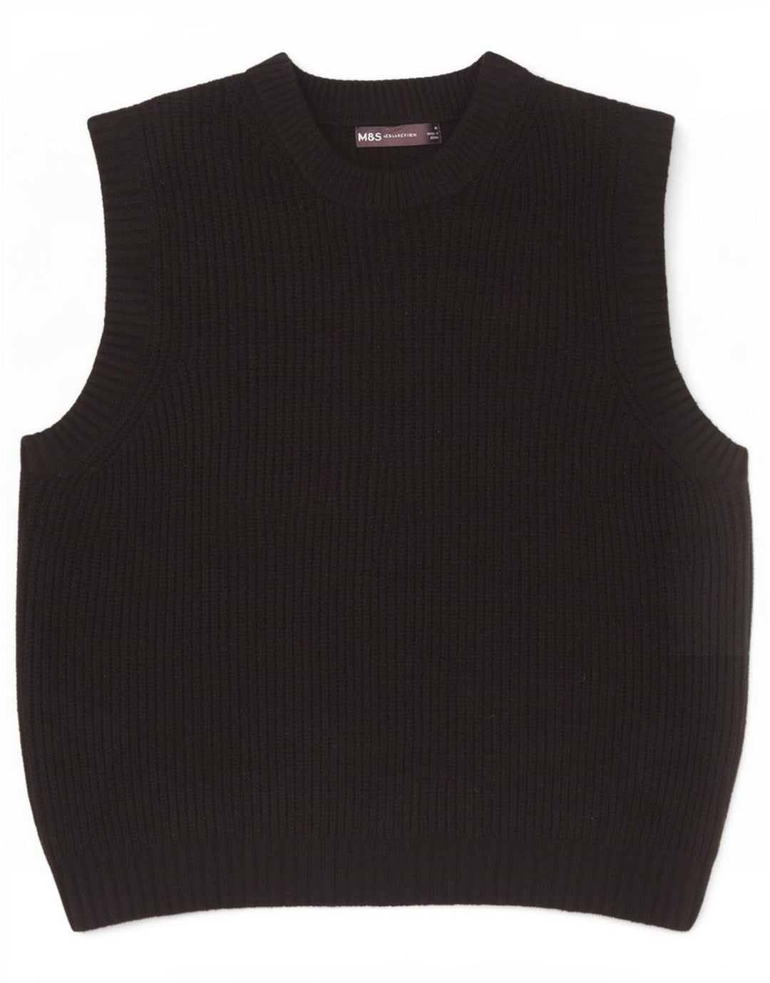 Marks & Spencer Herrevest Tank Top Medium Sort Polyester