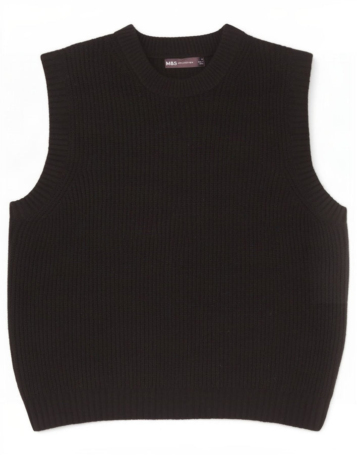 Marks & Spencer Herrevest Tank Top Medium Sort Polyester