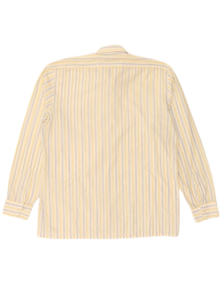Vintage herreskjorte str. 39 Medium gul stribet