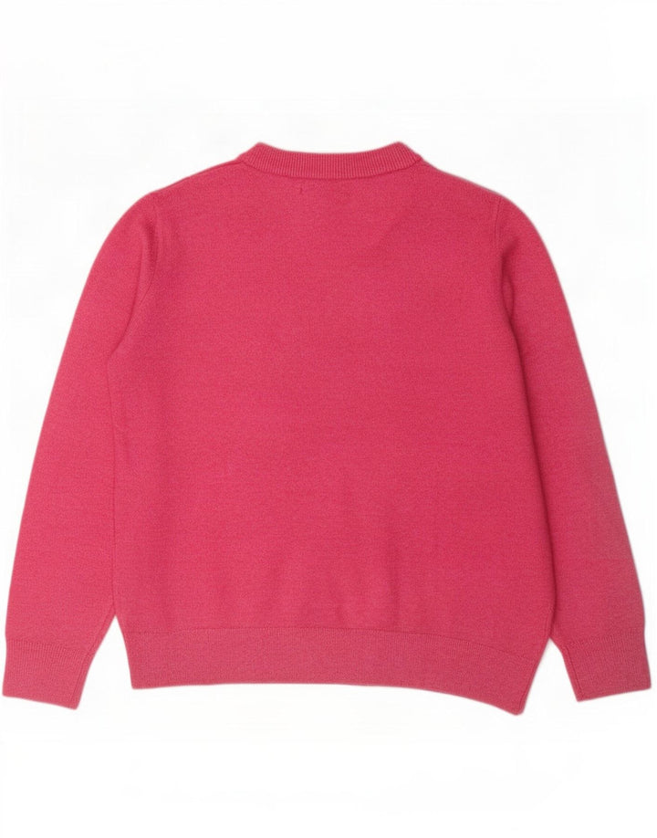 Marks & Spencer Dame sweater med rund hals DK 14 Medium Pink Polyester