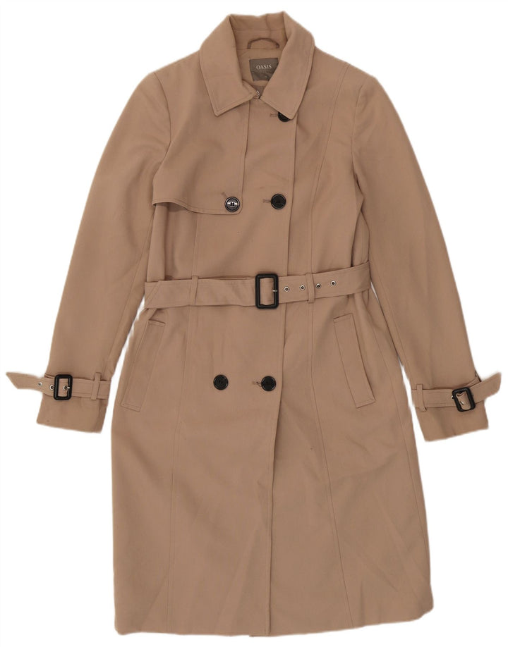 Oasis Trench Coat til kvinder UK 6 XS Beige Polyester