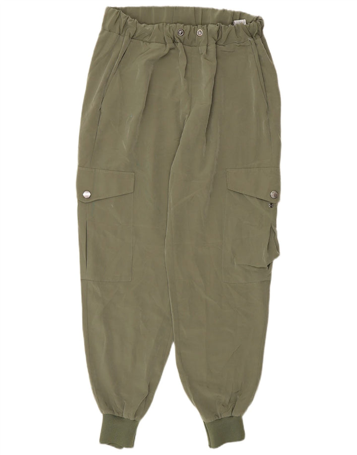 Zara Joggers Cargo Bukser Small W28 L27 Khaki Polyester