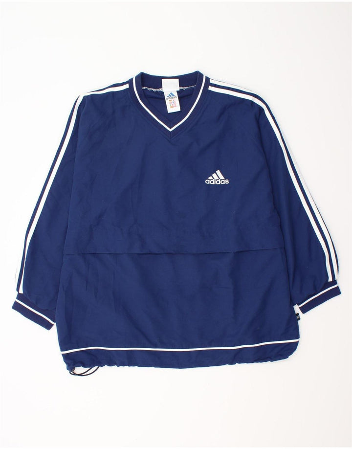 Adidas Herre Pullover Træningsdragt Topjakke UK 44/46 Large Navy Blue