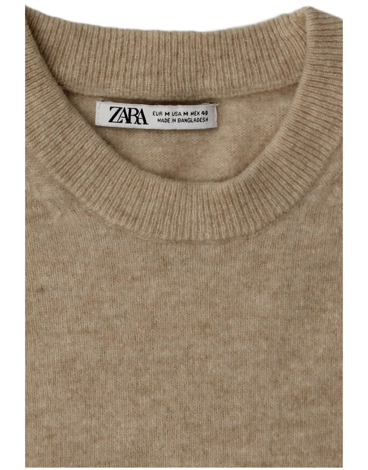 Zara Herre sweater med rund hals, medium beige