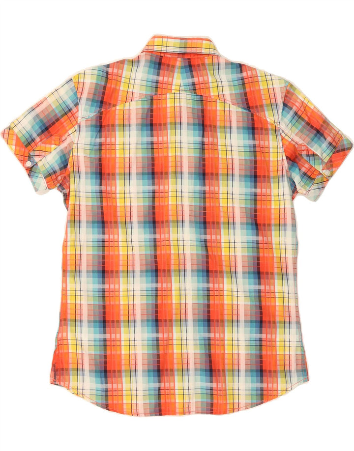 LEE Mens Short Sleeve Shirt Large Multicoloured Check Cotton Vintage Lee and Second-Hand Lee from Messina Hembry 