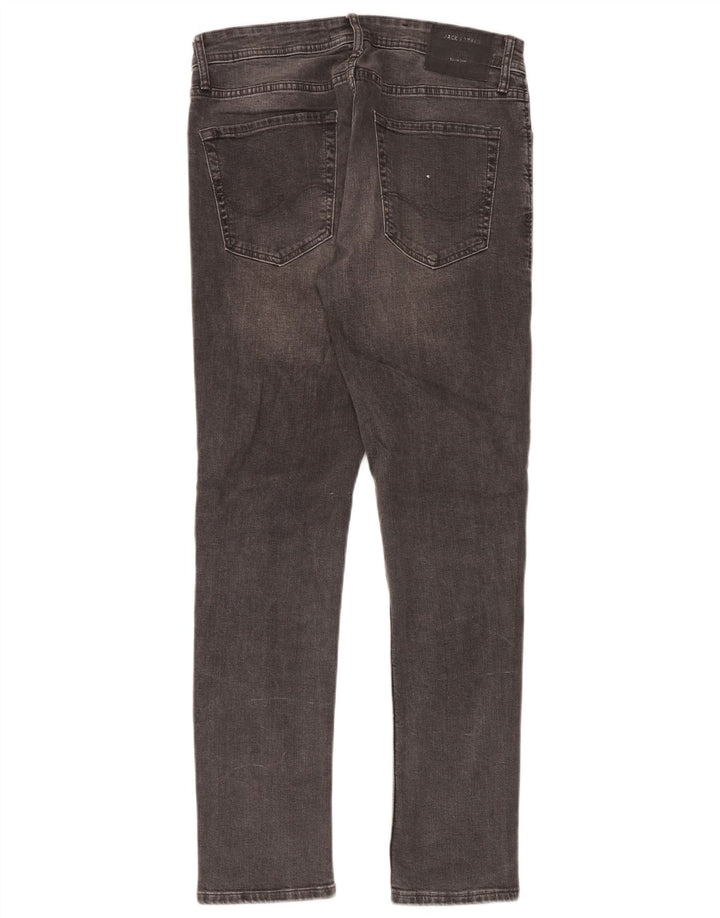 Jack & Jones Herre GLENN Slim Jeans W32 L32 Grå Bomuld