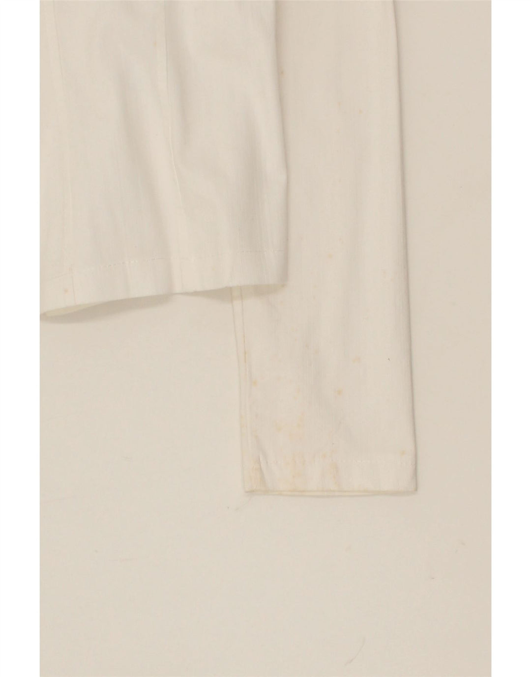 VINTAGE Womens Crop 4 Button Blazer Jacket UK 10 Small White Vintage Vintage and Second-Hand Vintage from Messina Hembry 