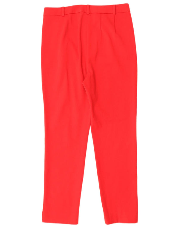Marks & Spencer Dame Slim Suit Bukser UK 10 Small W27 L27 Rød Polyester