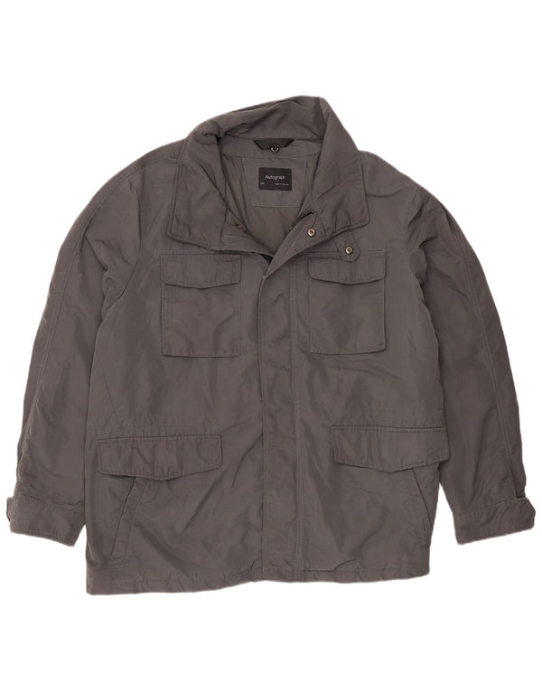 Marks & Spencer Herre Utility Jacket UK 46 3XL Grå Polyester