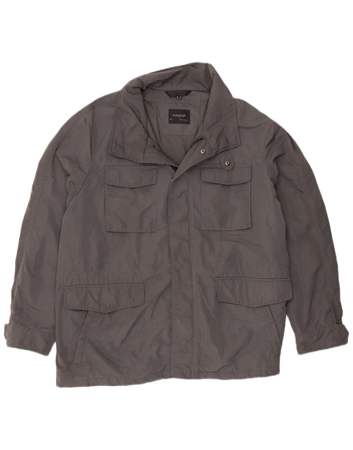 Marks & Spencer Herre Utility Jacket UK 46 3XL Grå Polyester