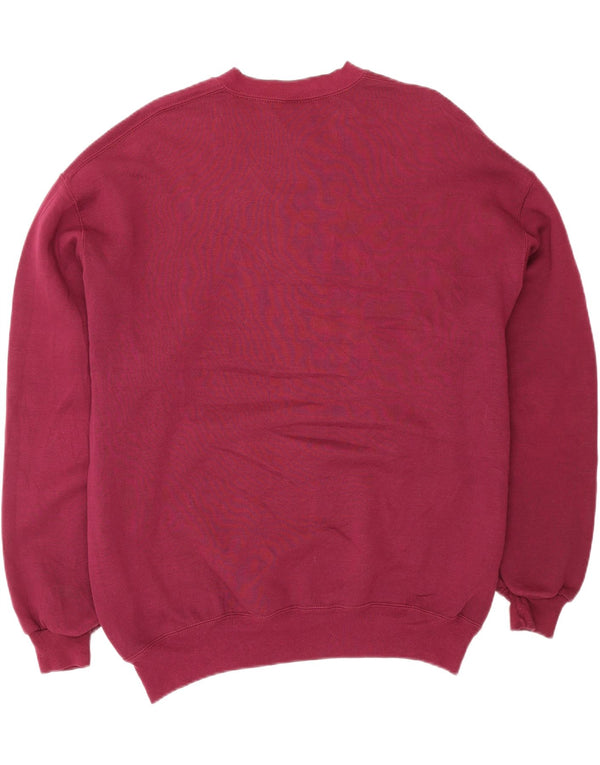 Russell Athletic Mens Sweatshirt Jumper XL Burgundy Cotton