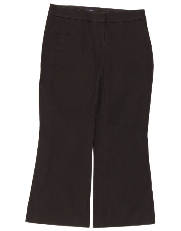 J. CREW Womens Cropped Trousers US 6 Medium W30 L24 Black Bomuld