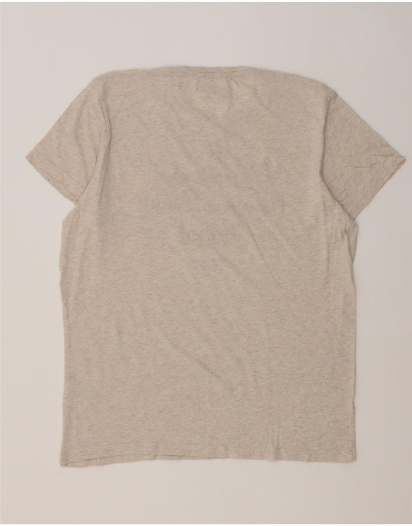 Wrangler Herre Regular Graphic T-Shirt Top XL Beige Flecked Bomuld