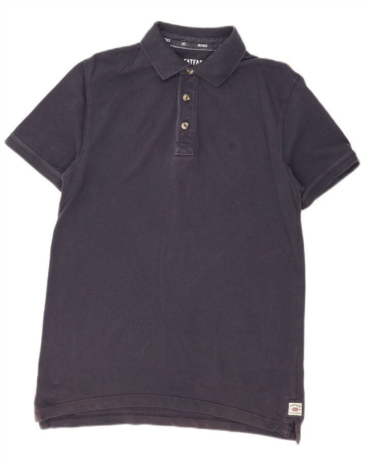 Fat Face Herre Polo Shirt Medium Navy Blue Viscose