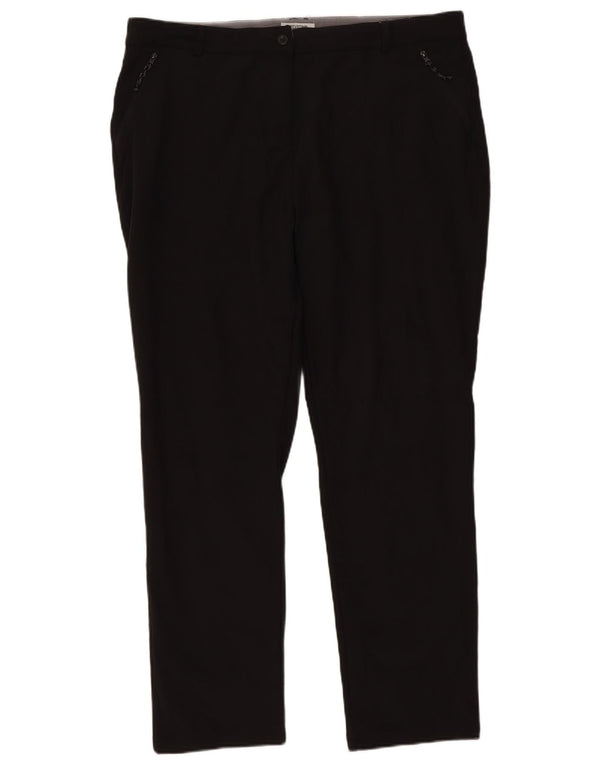 Mountain Warehouse Lige Chinobukser til kvinder UK 18 XL W38 L30 Sort