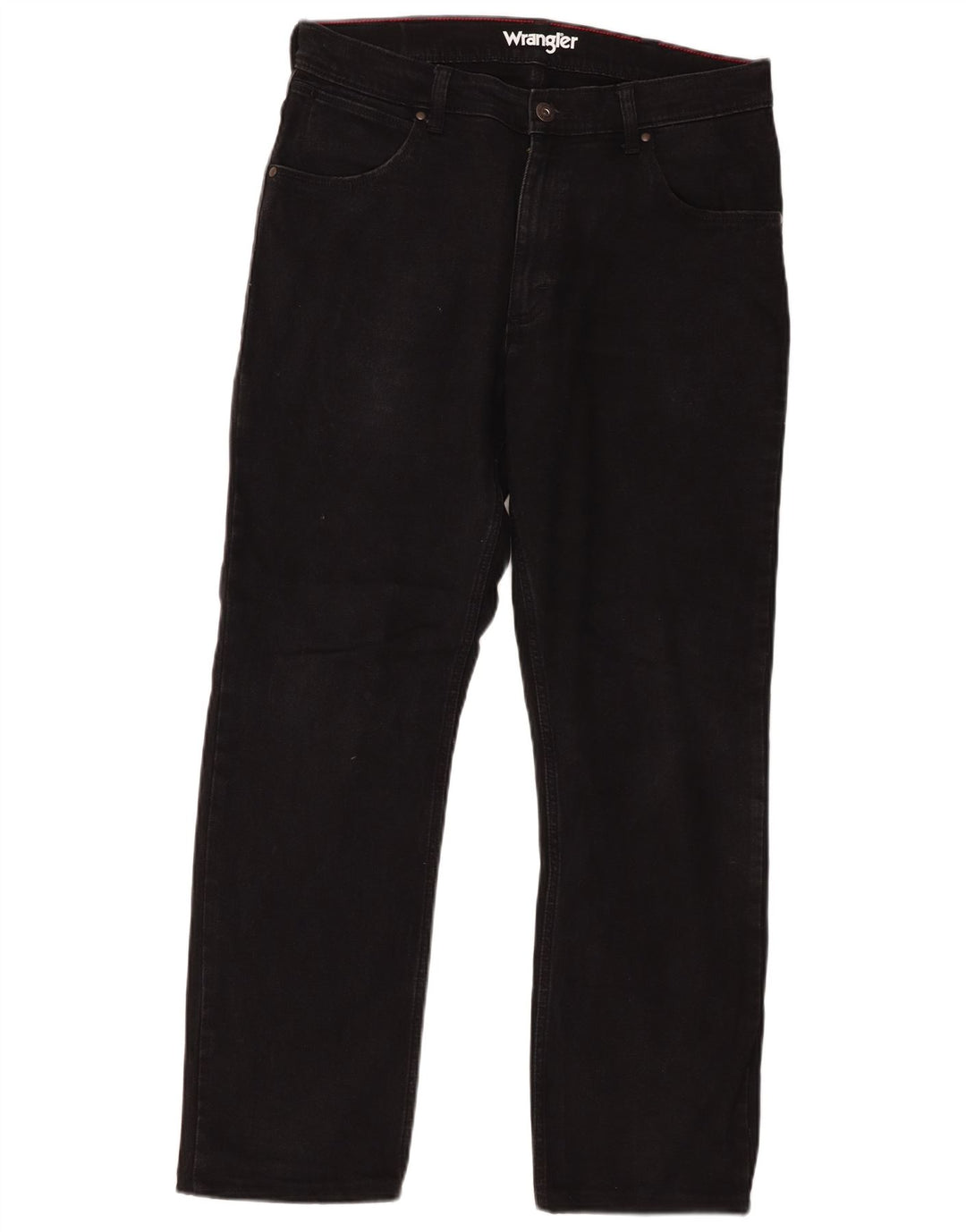 Wrangler Straight Jeans til mænd W34 L29 sort bomuld