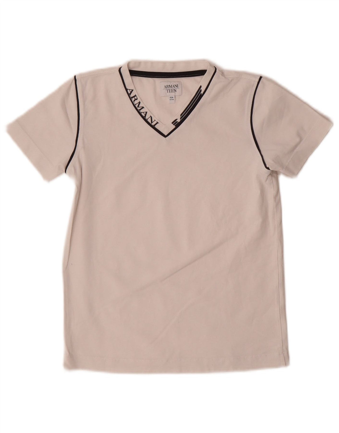 Armani drenge grafisk t-shirt top 9-10 år hvid