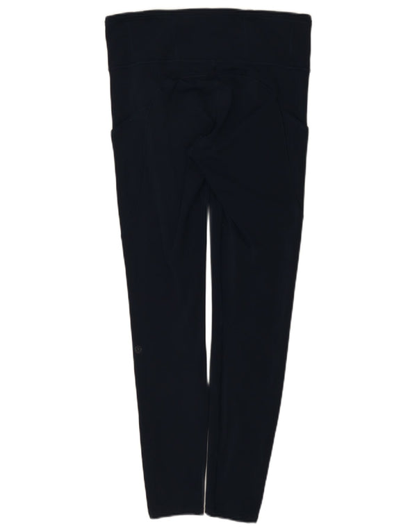 Lululemon Womens High Waist Leggings US 10 Large Navy Blue