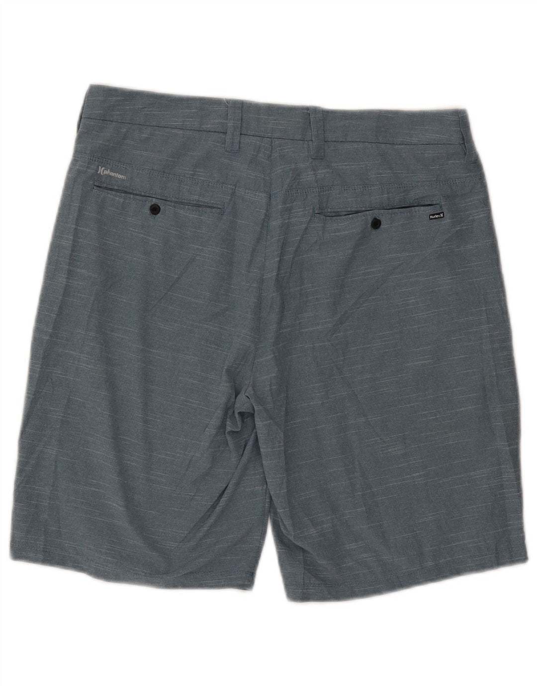Hurley Herre Chino Shorts W31 Medium Blue Flecked Polyester