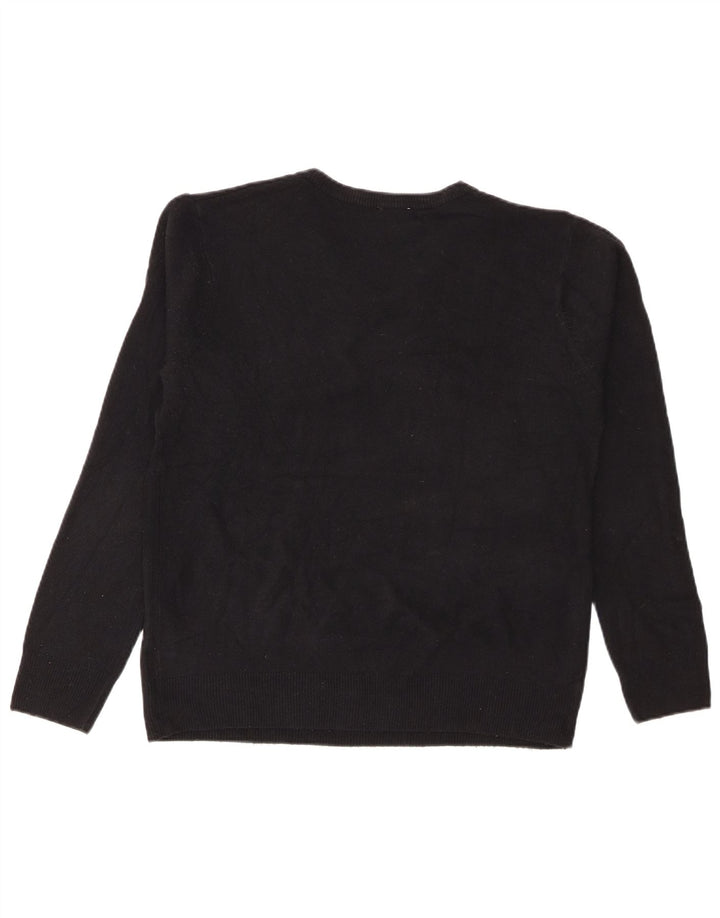 Lacoste Herre V-hals sweater Str. 8 3XL Sort Bomuld