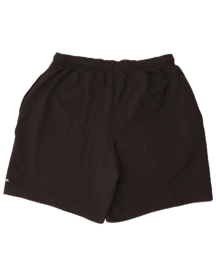 REEBOK Mens Sport Shorts Medium  Black Polyester