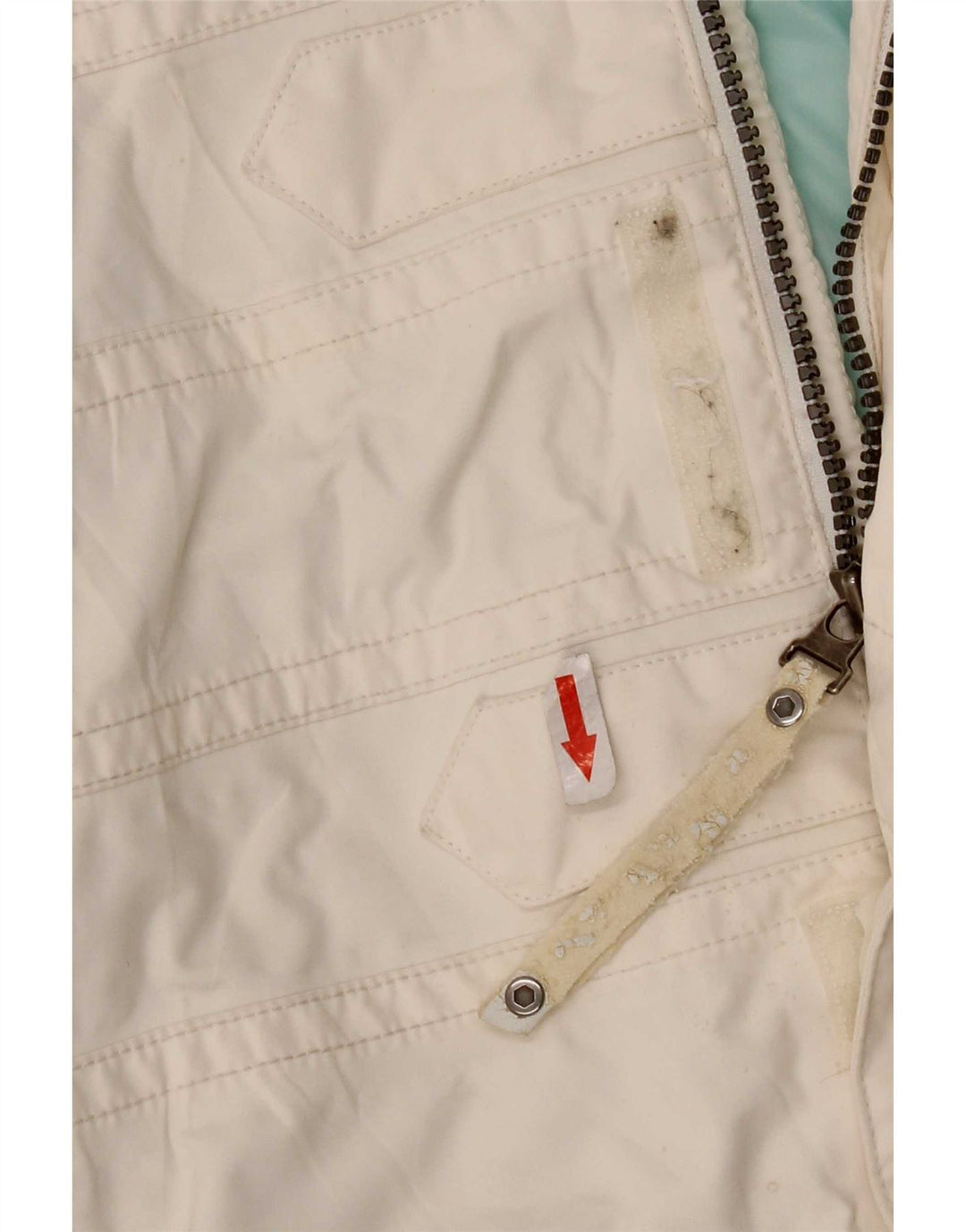 The North Face Dame Hætte Skijakke UK 10 Lille hvid polyester