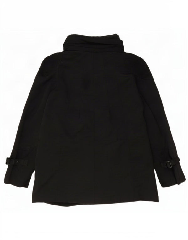 Zara kort overfrakke til kvinder UK 10 Small Black
