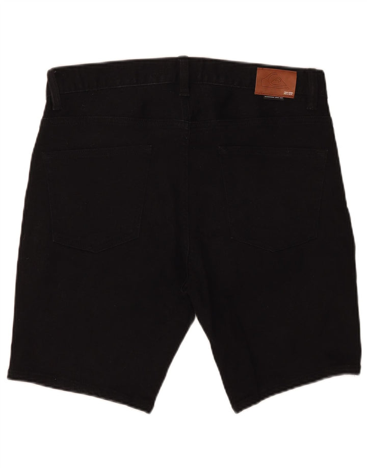 Quiksilver Herre Slim Fit Denim Shorts W32 Medium Sort Bomuld