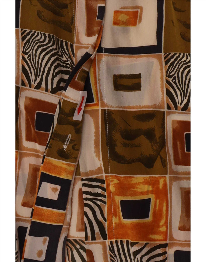 Cherie Kortærmet skjorte til kvinder IT 52/54 2XL Flerfarvet Patchwork Retro