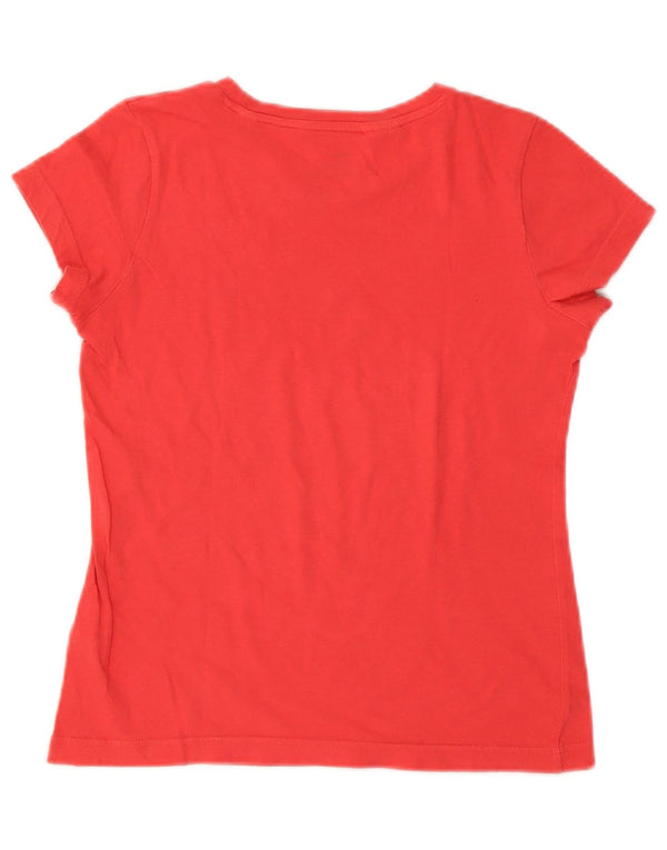 ADIDAS Piger Grafisk T-Shirt Top 14-15 År Rød Bomuld