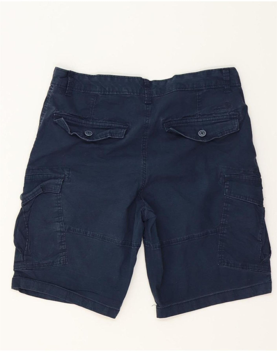 IZOD Mens Salt Water Cargo Shorts W32 Medium Navy Blue Cotton Vintage Izod and Second-Hand Izod from Messina Hembry 