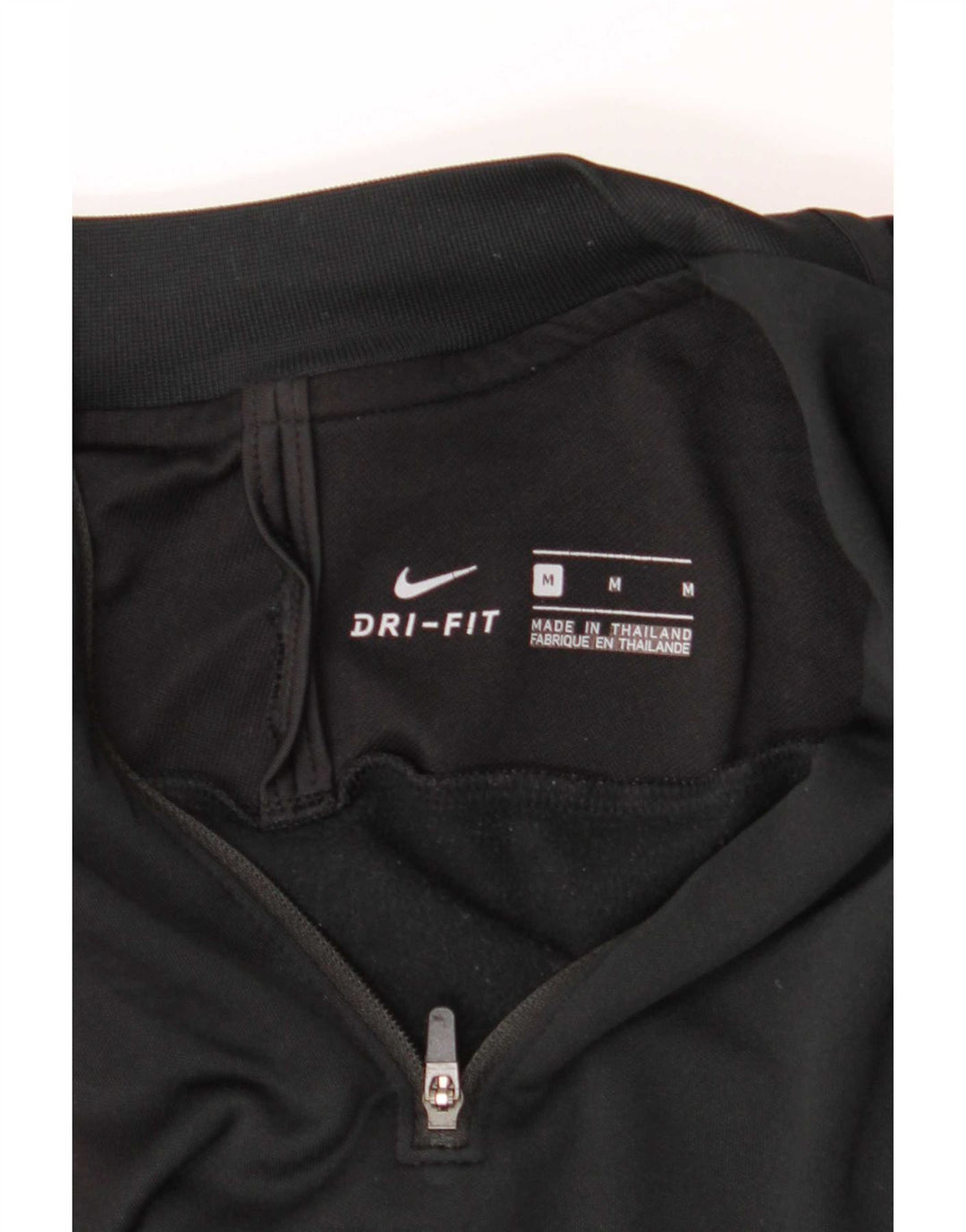 Nike Herre Dri Fit Pullover med lynlås-hals Træningsdragt Top Medium Sort Colourblock