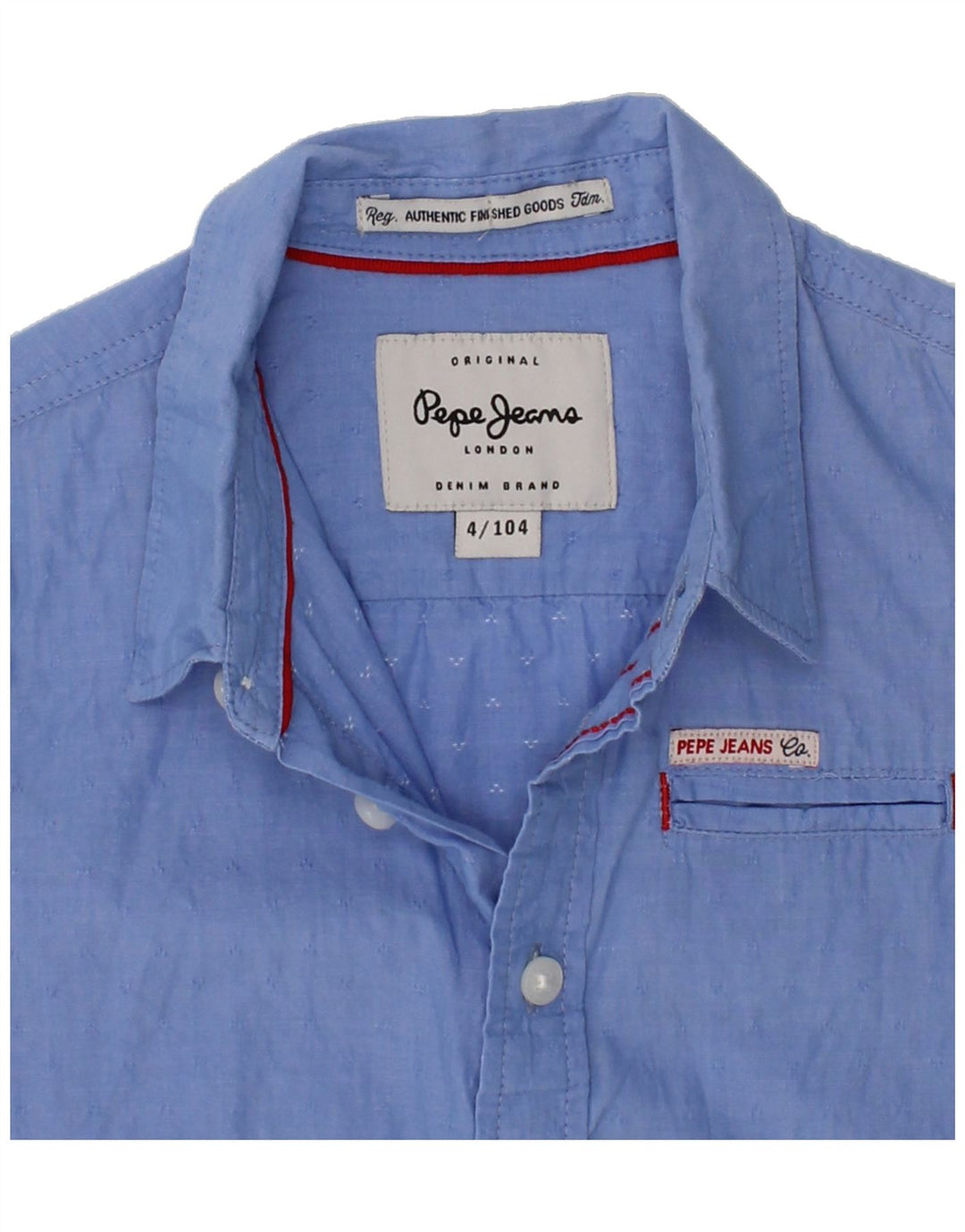 PEPE JEANS Boys Graphic Shirt 3-4 Years Blue Cotton Vintage PEPE Jeans and Second-Hand PEPE Jeans from Messina Hembry 