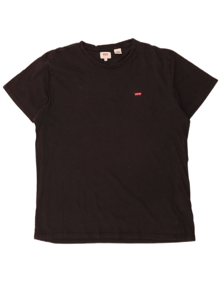 Levi's Herre T-Shirt Top XL Sort Bomuld