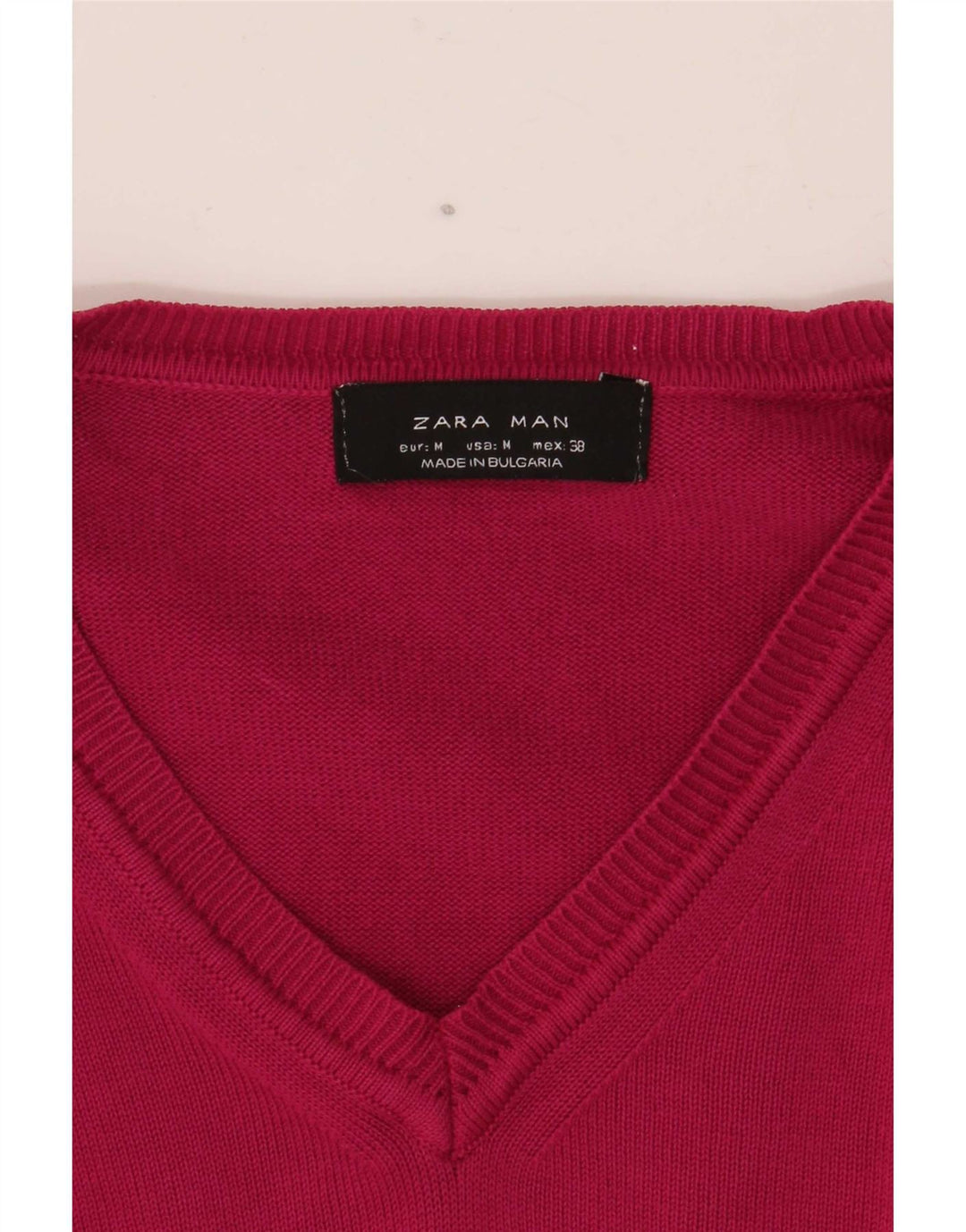 Zara Herre V-hals sweater Medium Pink