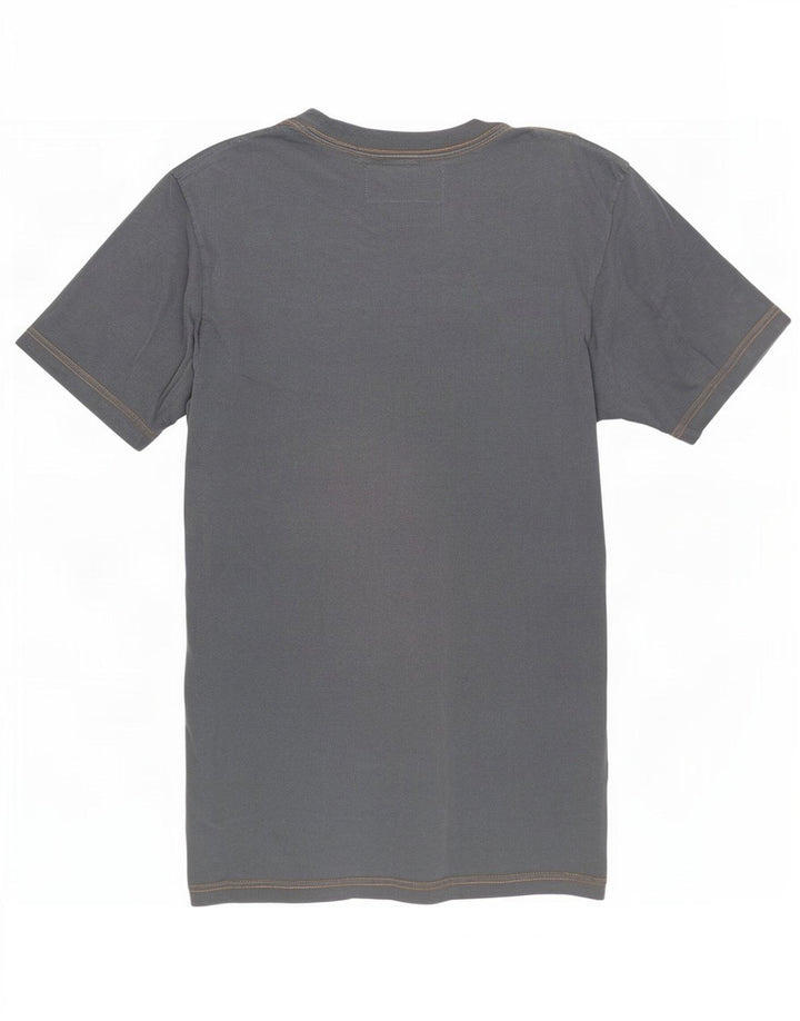 Napapijri Herre grafisk T-shirt Top Stor grå bomuld