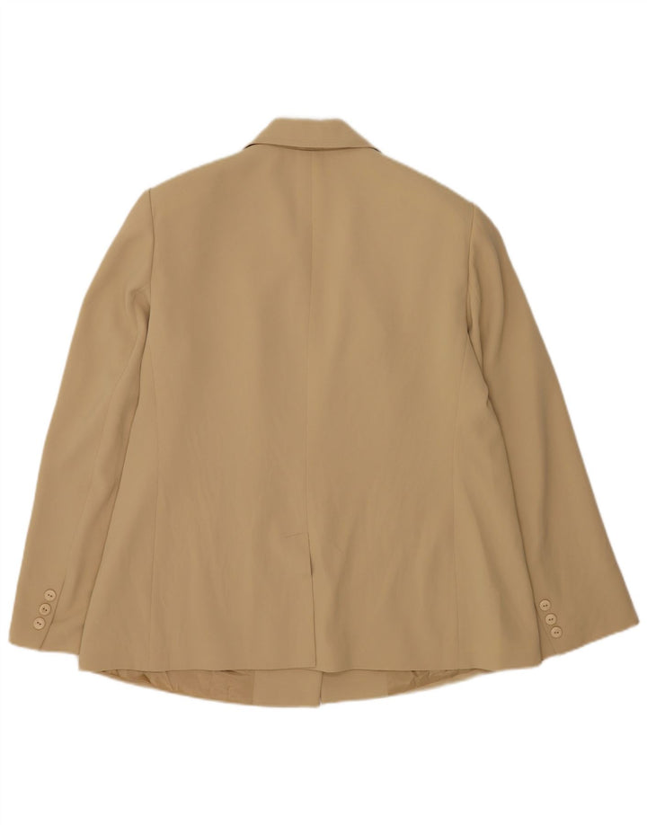 Luisa Spagnoli Dame 3-knaps blazerjakke IT 50 XL Beige Polyester