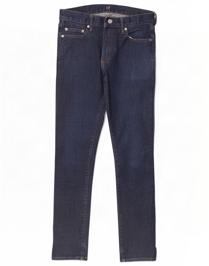 Gap Herre Slim Jeans W29 L30 Marineblå Bomuld