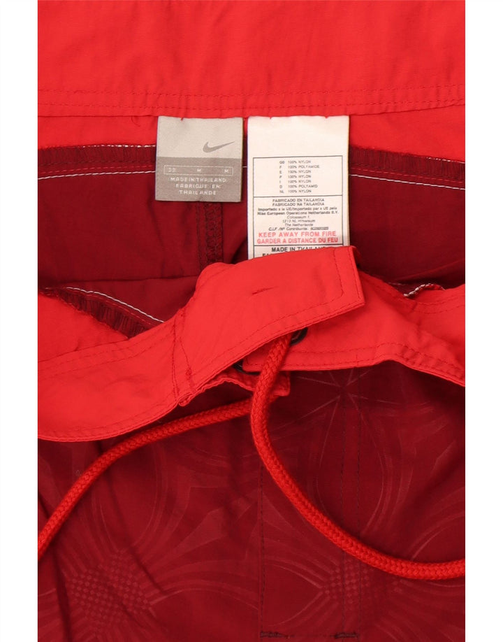 Nike Badeshorts til mænd Medium rød blomstret nylon